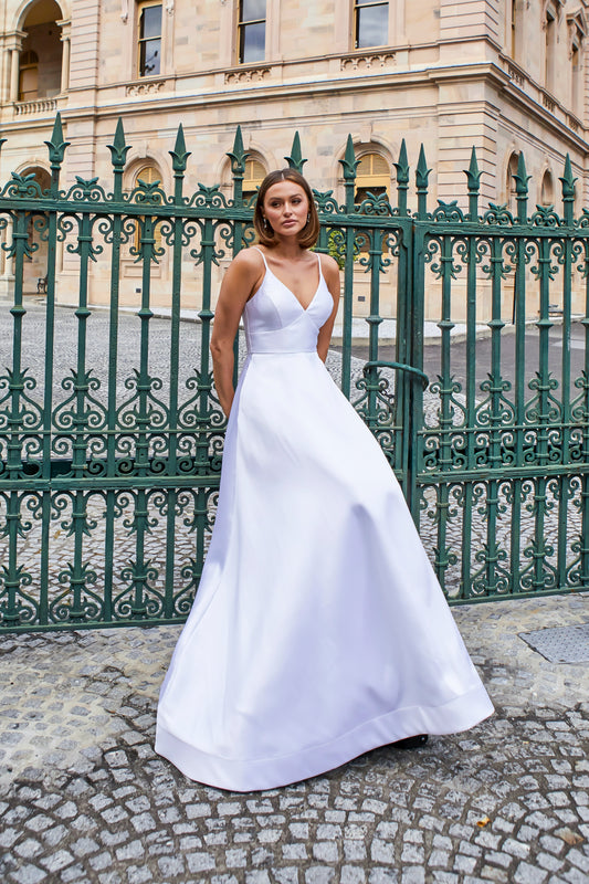 Tania Olsen PO940 Ayla Debutante Dress - Pure White