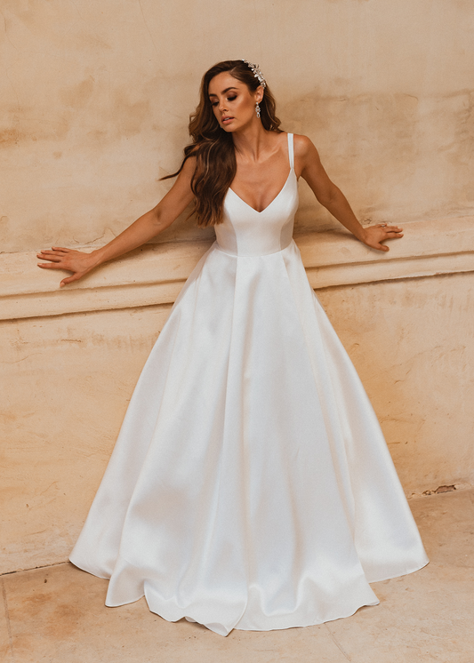 Tania Olsen Bridal TC339 Roma Gown - Vintage White
