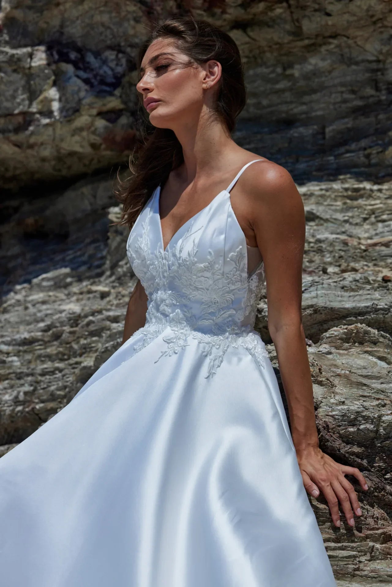 Tania Olsen Bridal TC387 Coral Gown - Vintage White
